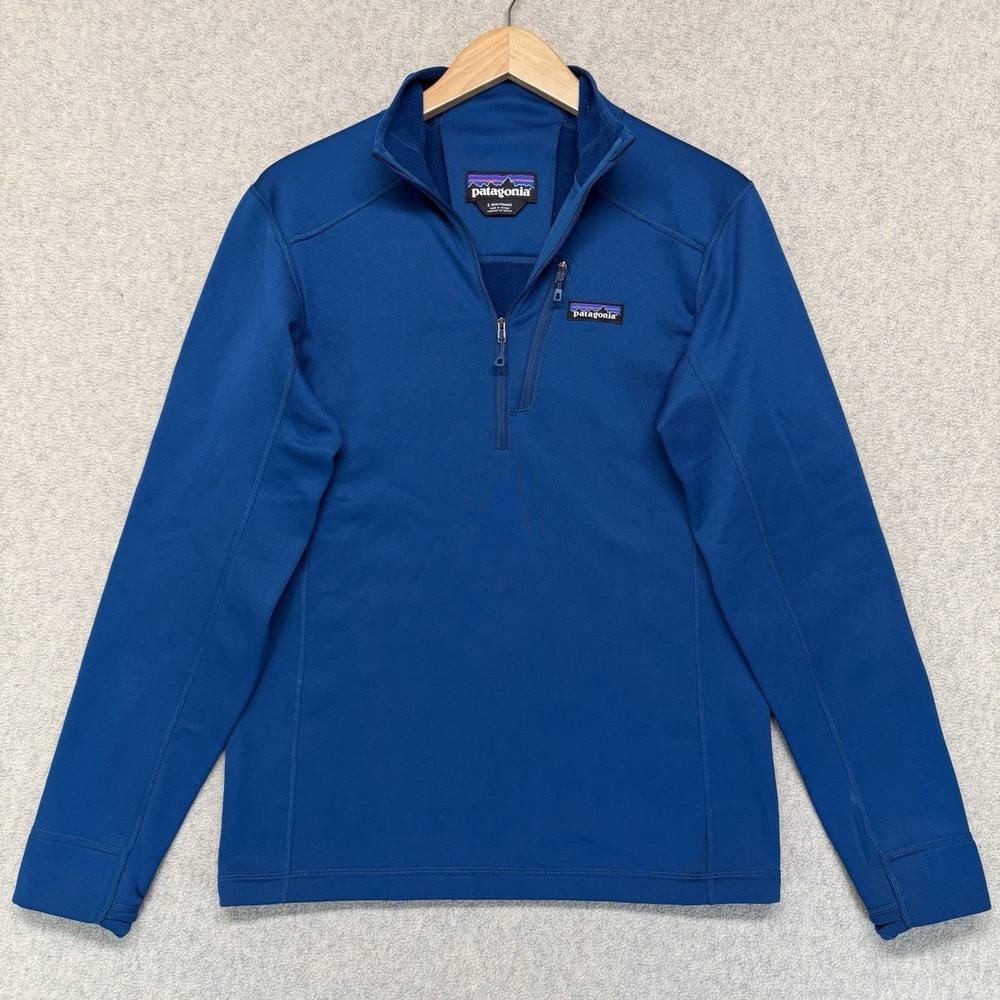 Patagonia Polartec Power Stretch 1/4 Zip Pullover Blue Men's Small